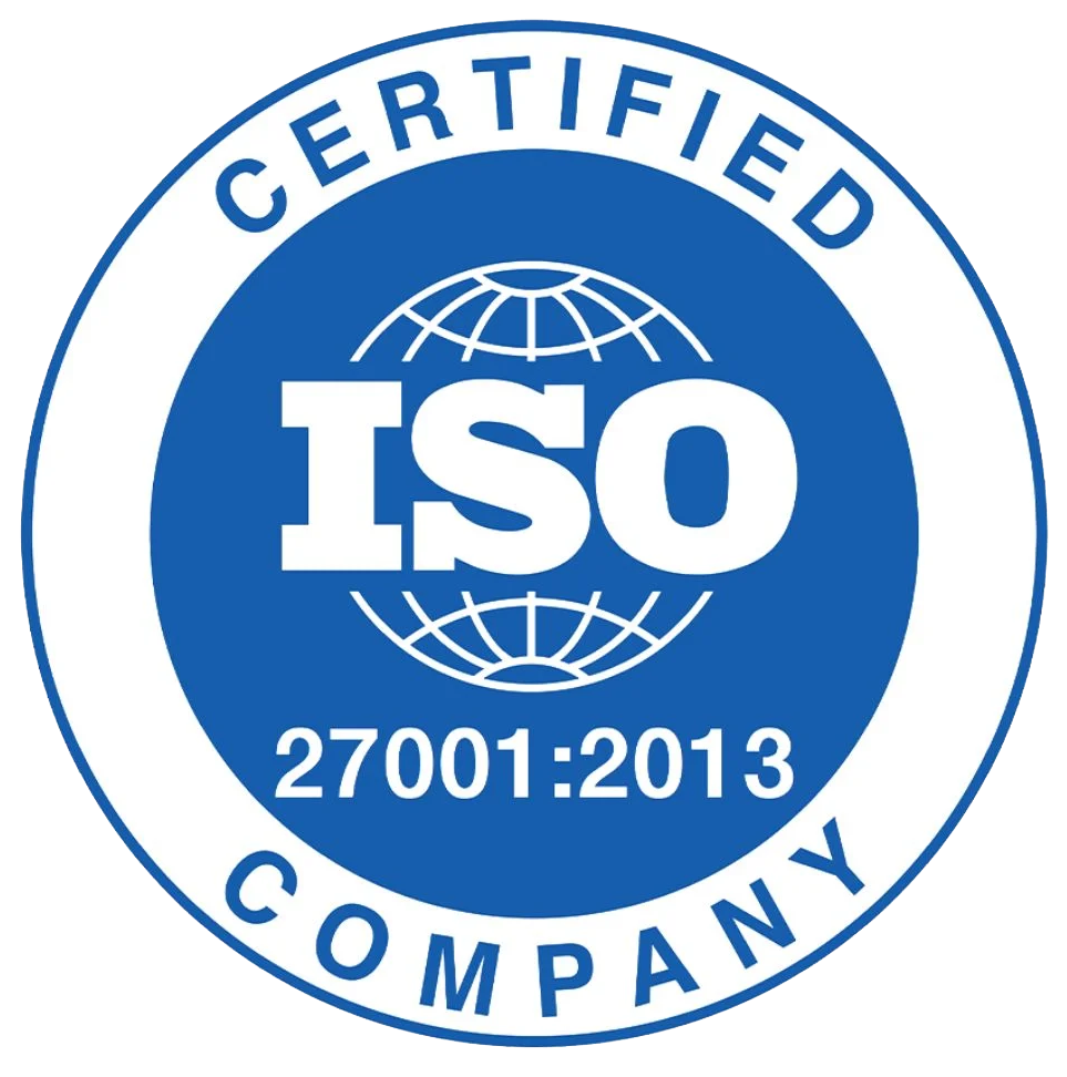 ISO 27001:2013 Certified badge